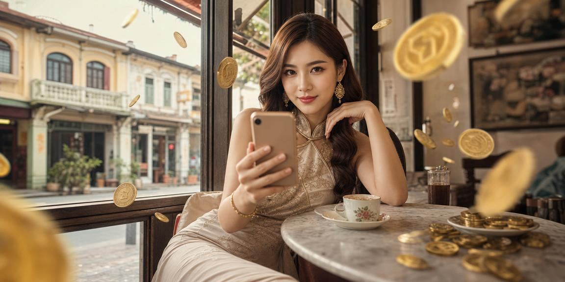 Pemain menggunakan telefon pintar untuk akses loteri 395 di Ipoh